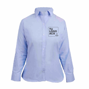 Blusa Oxford Manga Corta