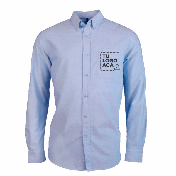 Camisa Oxford Manga Larga - Imagen 2