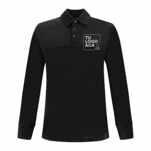 Polera Pique Manga Larga Hombre