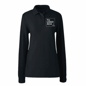 Polera Pique Manga Larga Mujer